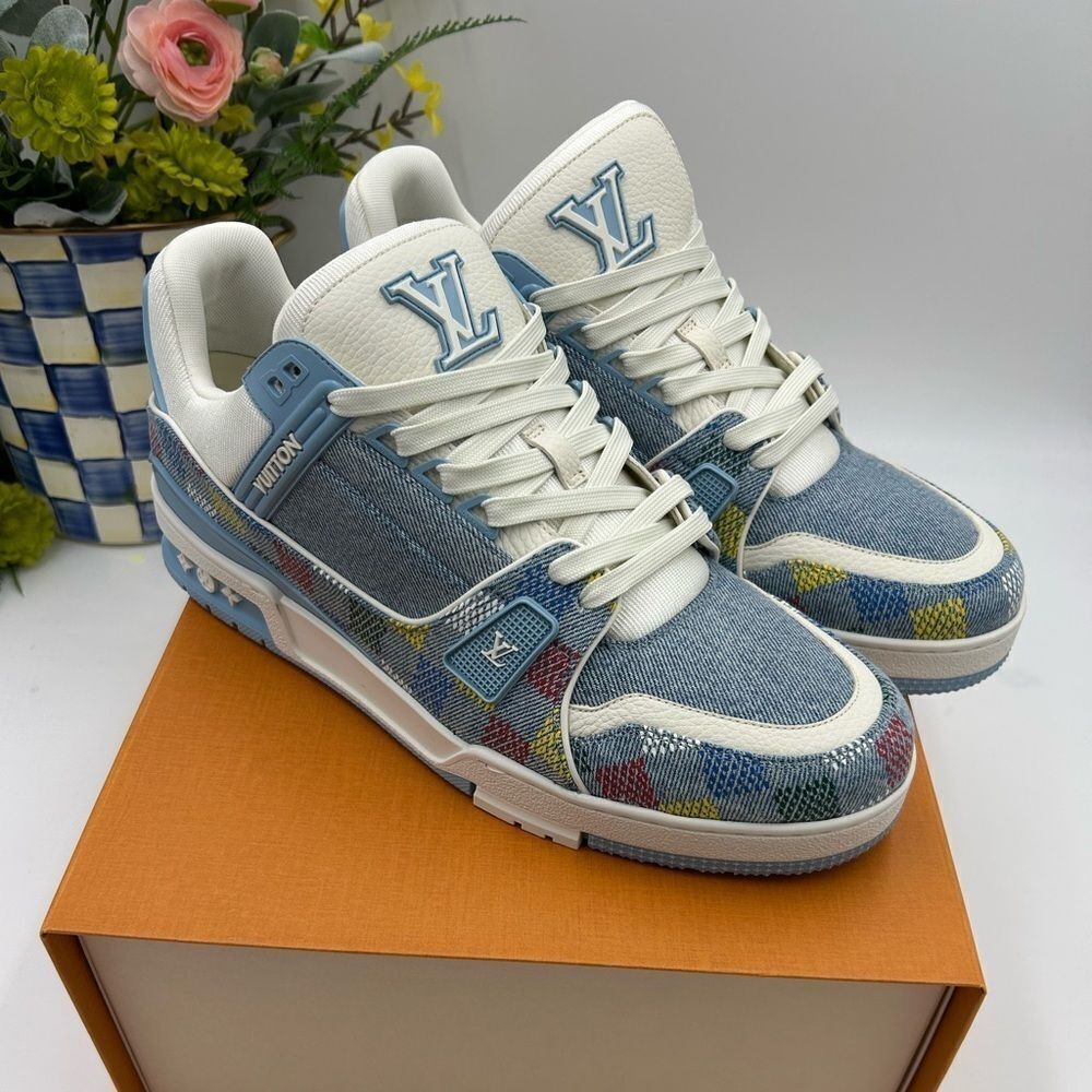 Men’s Louis Vuitton X Murakami trainer sneakers size 10 fits 11 US made Italy